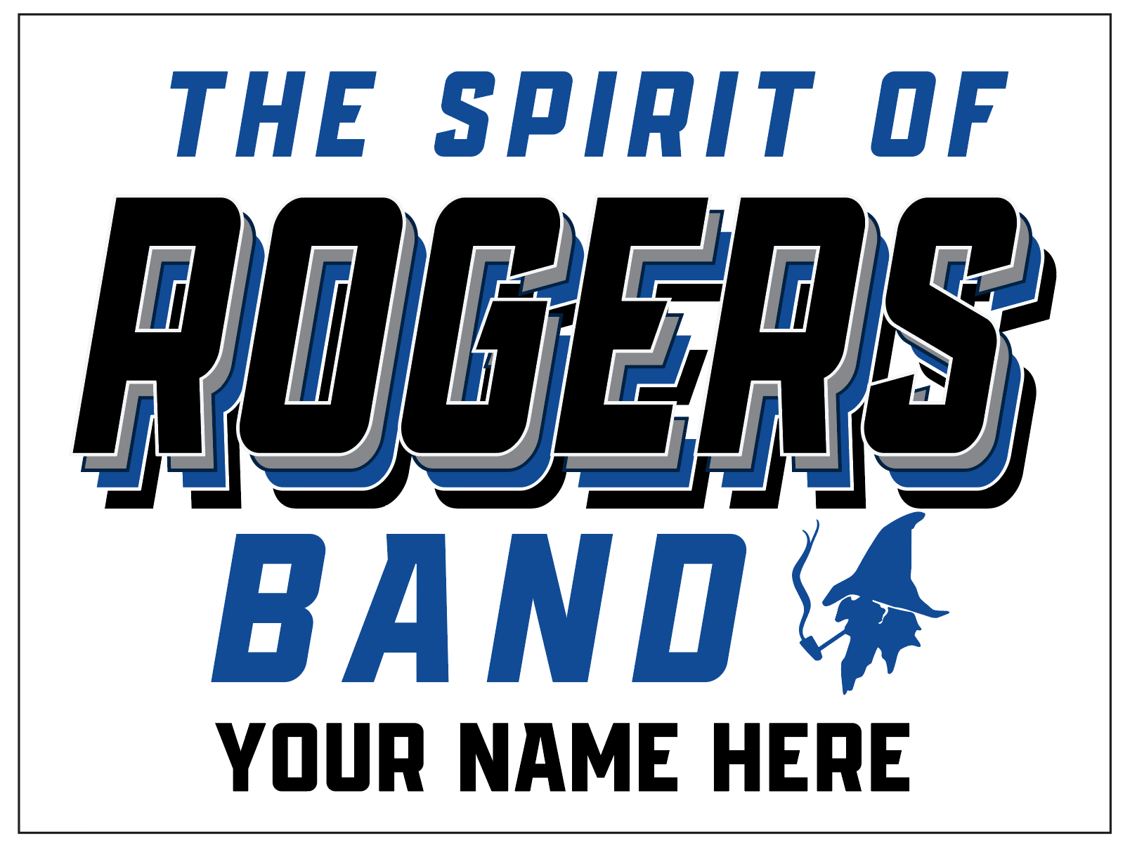 Rogers Band Yard Sign - Personalized Rogers Band Yard Sign