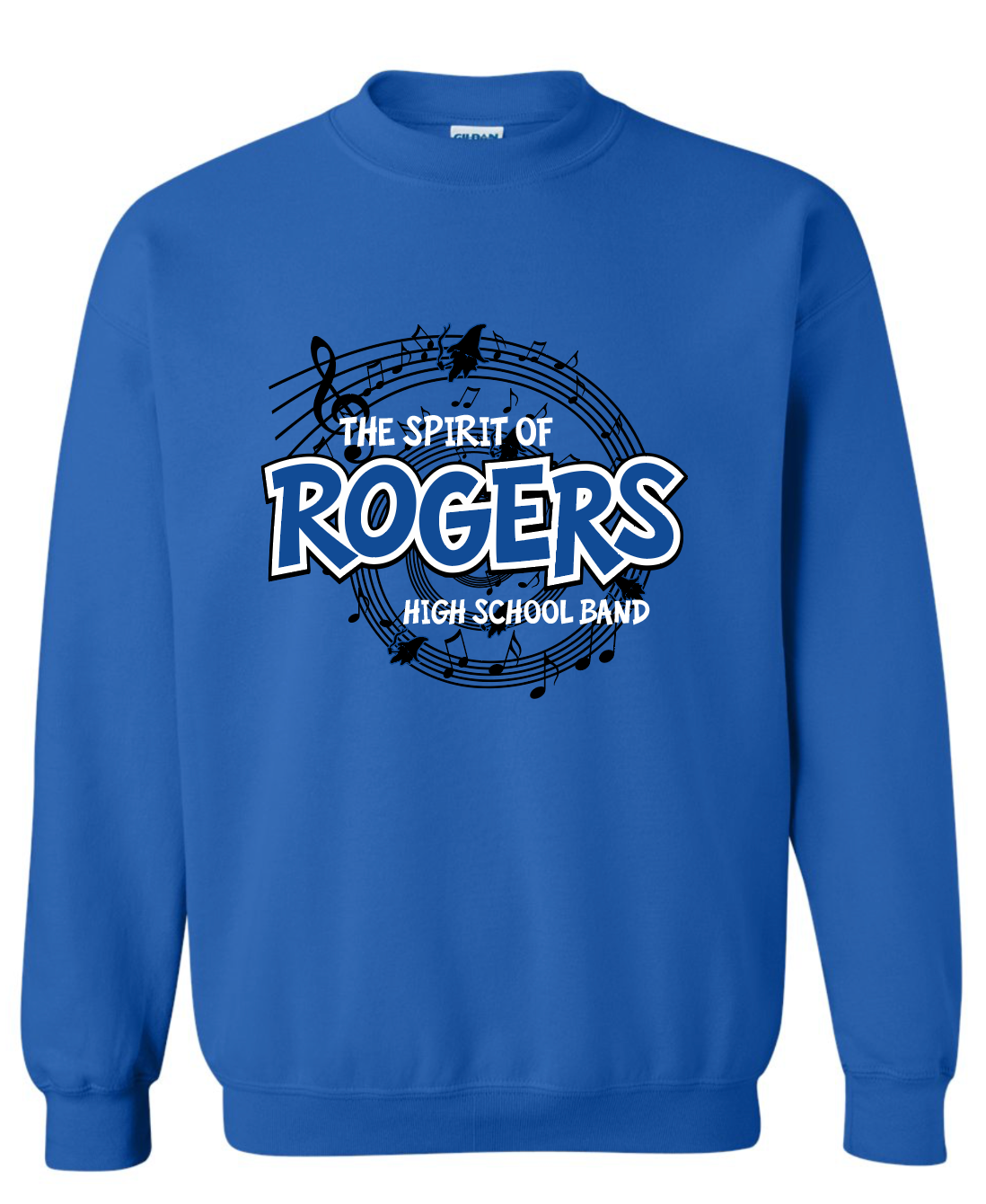 Rogers Band Musical Notes Apparel